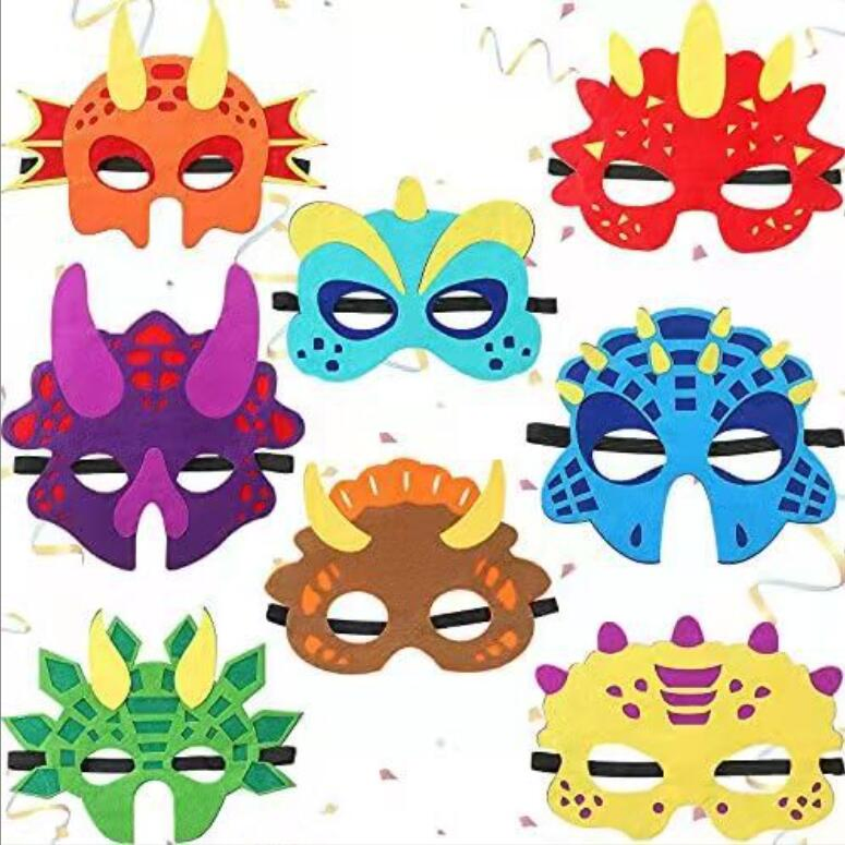 Nueva 2024 Fiesta de Halloween Máscara de Fieltro para Niños Máscara de Disfraz Escolar Decoraciones de Caricatura