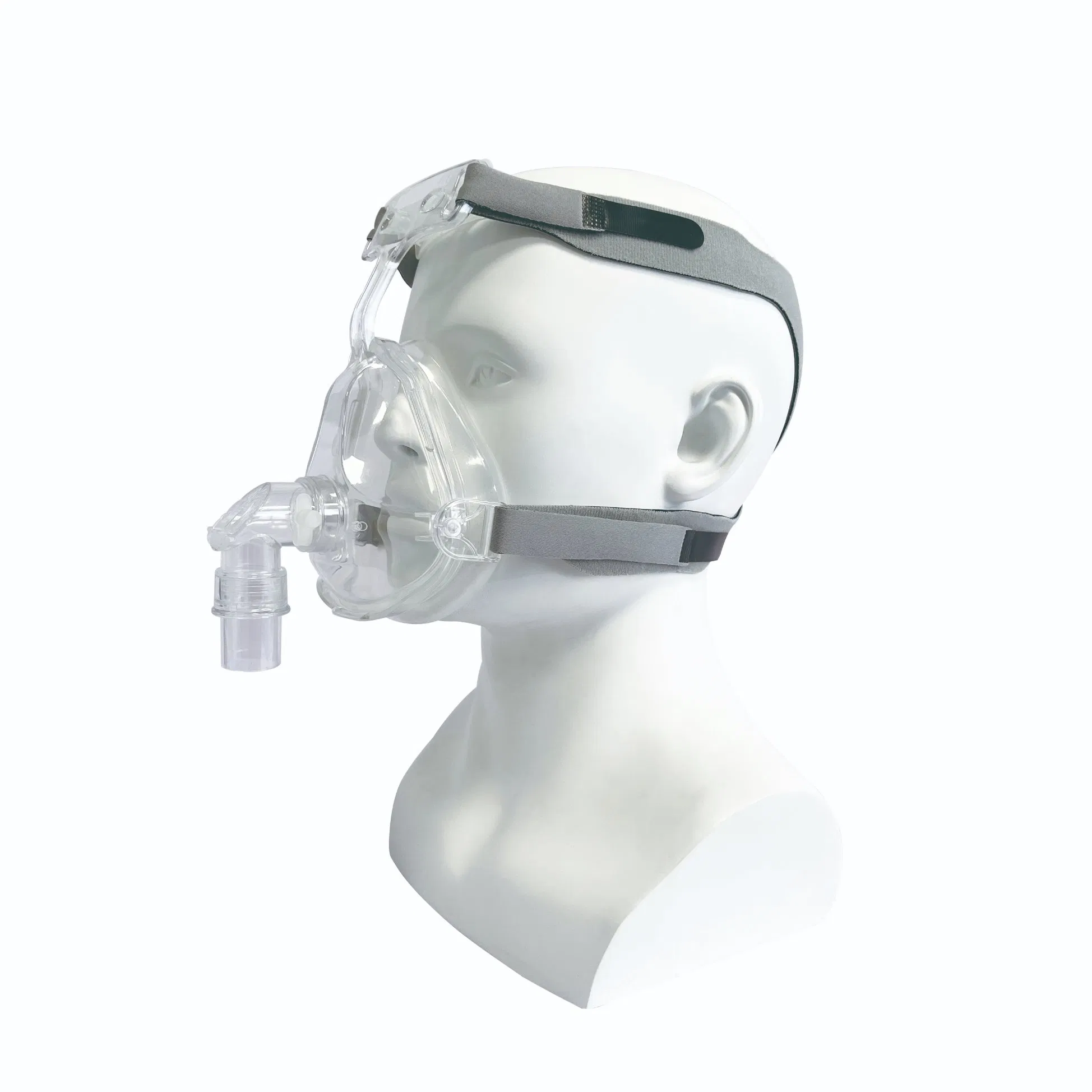Máscara facial completa para adultos de silicona de grado médico para apnea del sueño