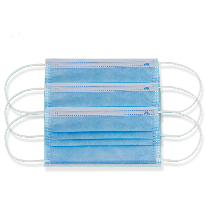 3ply Mascarilla desechable no tejida anti civil con elástico para las orejas