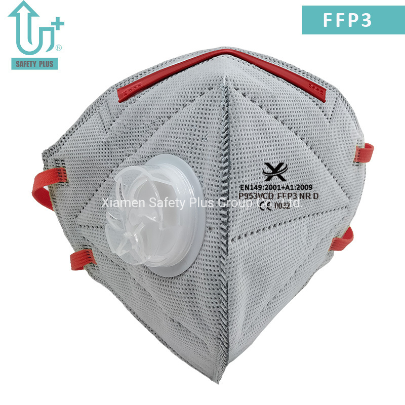 Mascarilla de respiración OEM para adultos con filtración de alta caracterización y carbón activo, protección de salud al por mayor contra partículas FFP3