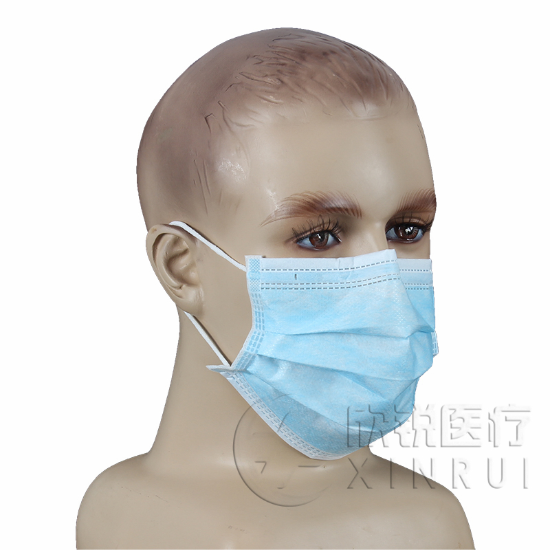 Mascarilla quirúrgica protectora médica desechable 3-Ply con lazo para la oreja