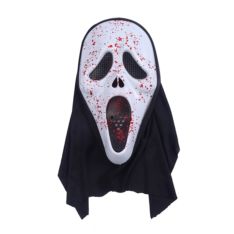 Máscara de grito de Halloween disfraz de cosplay cara de fantasma asesino de Halloween adulto de alta calidad