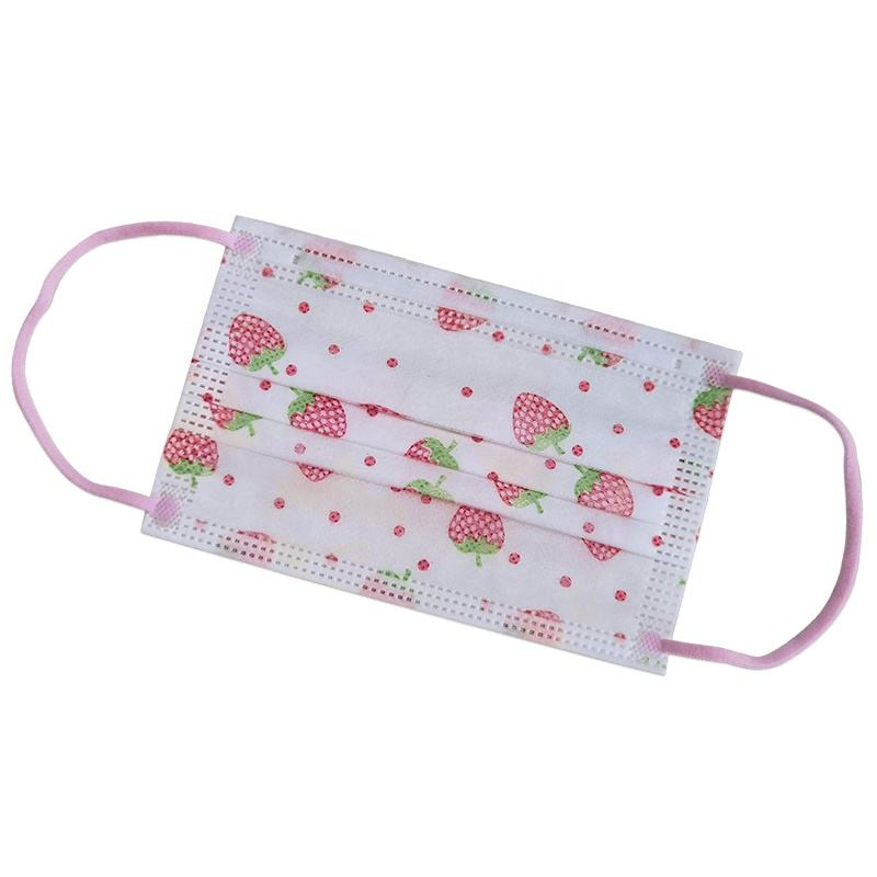 Mascarilla desechable de tela no tejida suave con lazo para las orejas para la seguridad escolar y uso diario