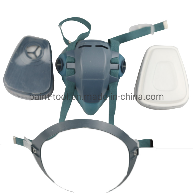 Filtro de protección máscara respiratoria industrial de gas químico anti polvo