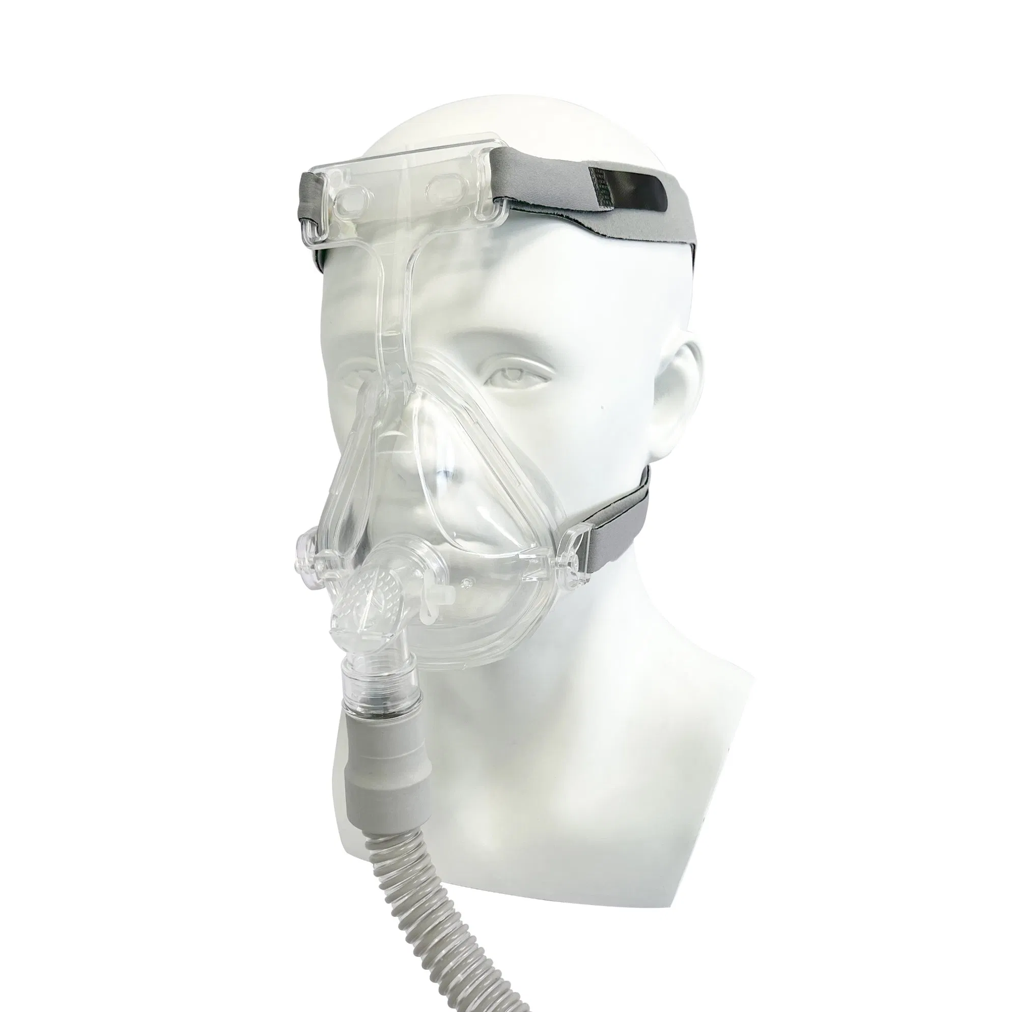 Máscara facial completa para adultos de silicona de grado médico para apnea del sueño