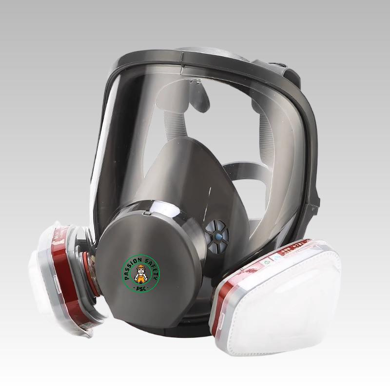 Mascarilla de gas de cara completa PPE para protección respiratoria industrial