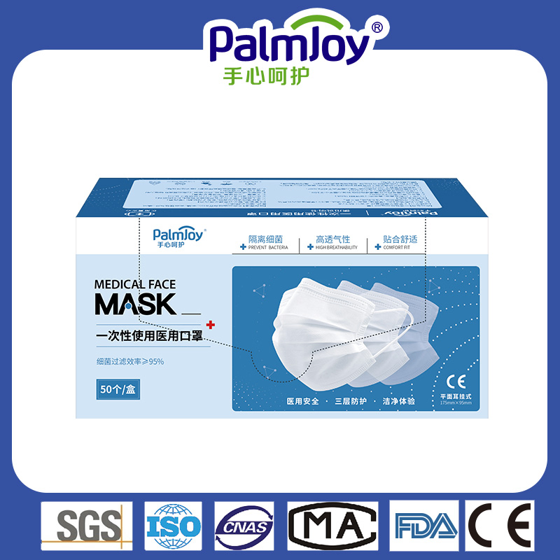 Lista Blanca de Mascarillas Faciales de Calidad Médica 3 Ply Proteger Escuela Familia Mercado Centro Comercial