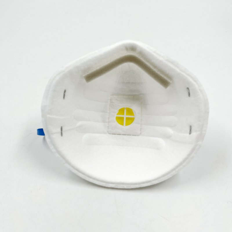 Mascarilla de seguridad respiratoria en forma de copa para construcción