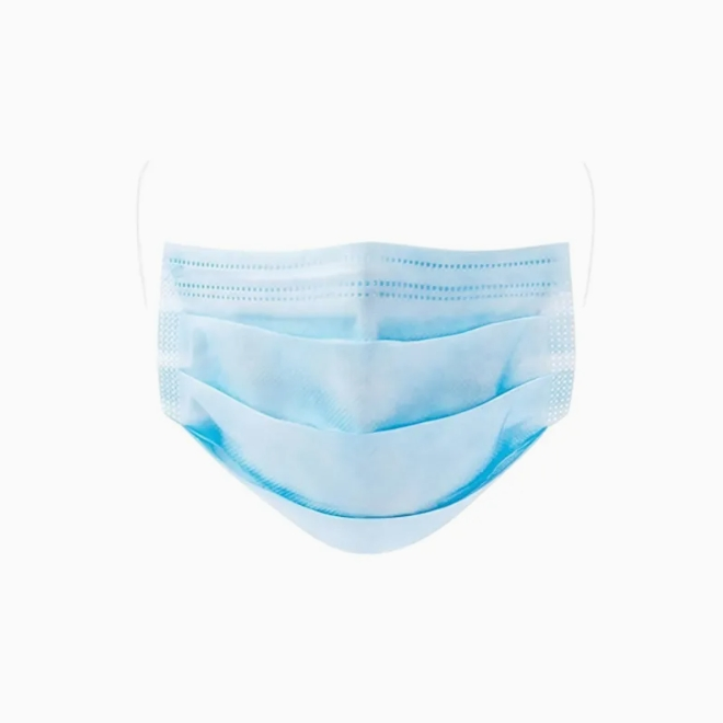 3-Ply Mascarilla Quirúrgica Desechable, Mascarilla Médica No Tejida para Hospital y Protección Diaria