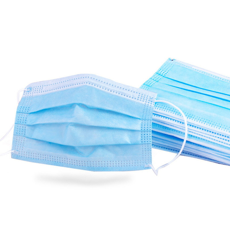 3ply Mascarilla desechable no tejida anti civil con elástico para las orejas