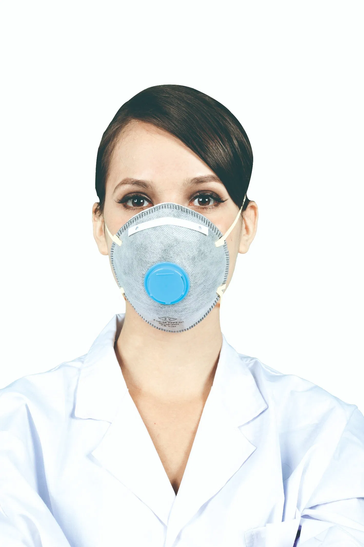 Mascarillas desechables OEM aprobadas por la UE con válvula En149 para máscara de protección personal en minería
