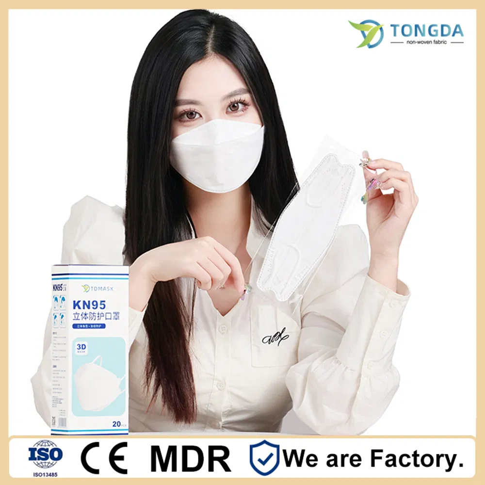 Mascarilla desechable en forma de pez KF94 Utiliza buena calidad de protección personal para dar forma a la cara