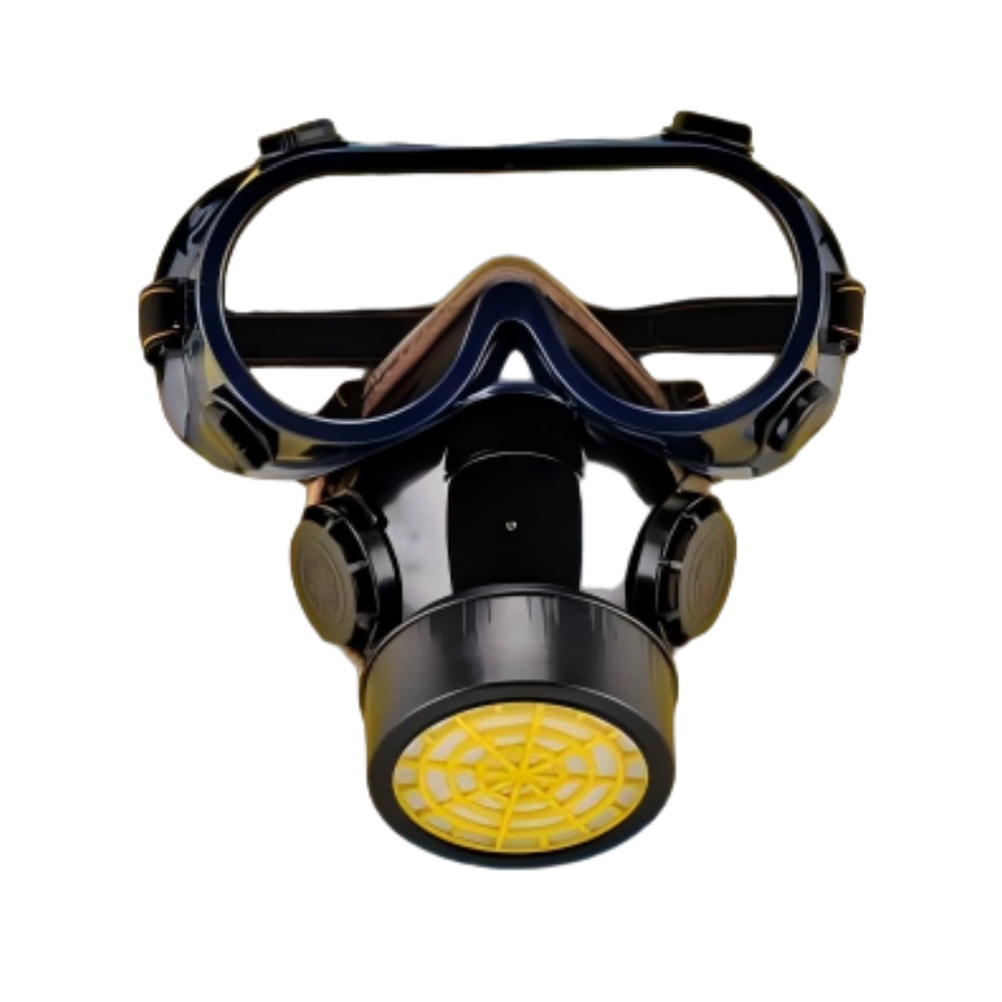 Mascarilla respiratoria de grado profesional con gafas de seguridad (HT-5042)