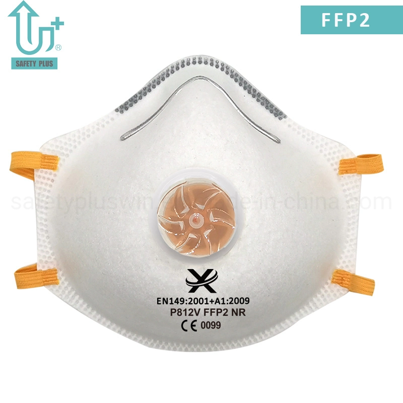 Mascarilla de respiración desechable para protección contra el polvo de carpintería con válvula N95 FFP2