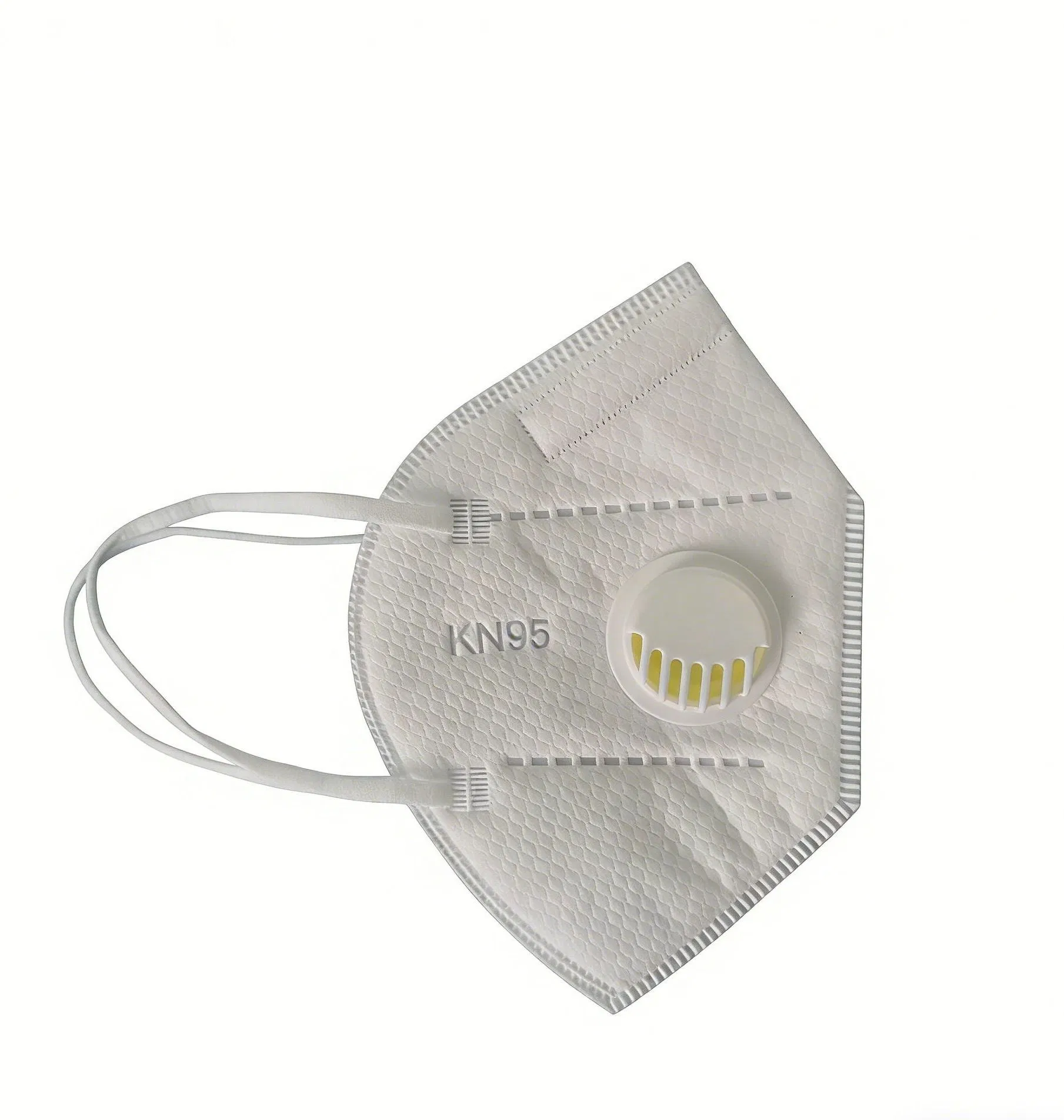 KN95 Mascarilla con válvula 5 Equipos de protección personal desechables de múltiples capas contra el polvo
