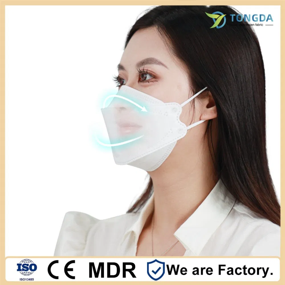 Mascarilla desechable en forma de pez KF94 Utiliza buena calidad de protección personal para dar forma a la cara