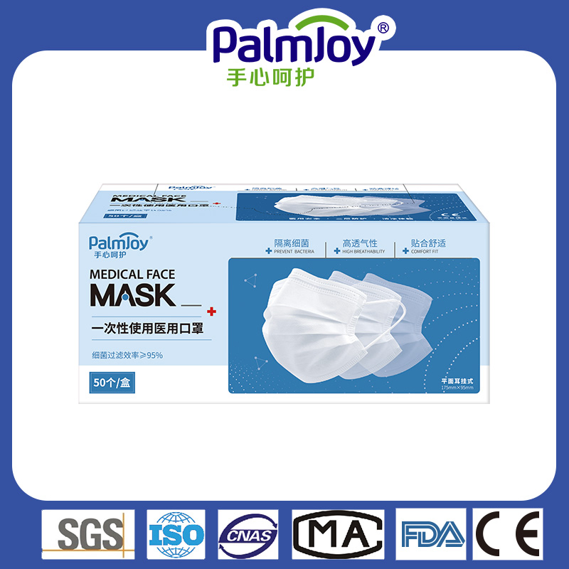 Lista Blanca de Mascarillas Faciales de Calidad Médica 3 Ply Proteger Escuela Familia Mercado Centro Comercial