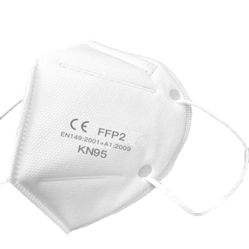 Mascarilla desechable anti polvo protectora de alta filtración con orejeras KN95