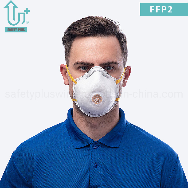 Mascarilla de respiración desechable para protección contra el polvo de carpintería con válvula N95 FFP2