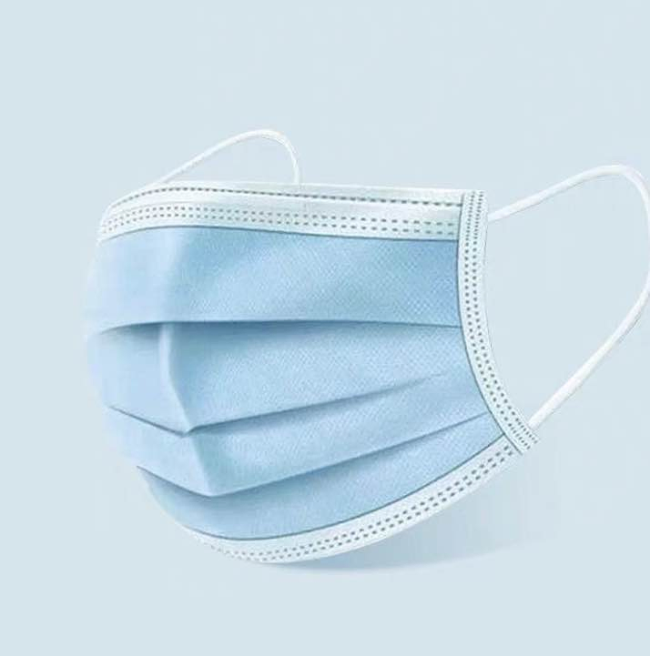 Mascarilla Quirúrgica Desechable 3ply con Ganchos para las Orejas para Uso en Hospitales y Clínicas Dentales
