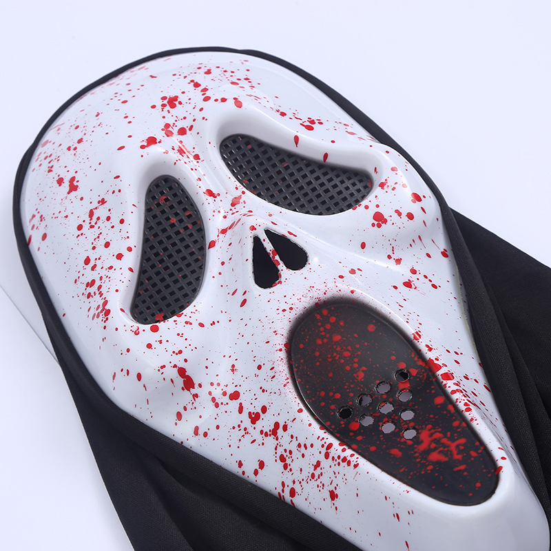 Máscara de grito de Halloween disfraz de cosplay cara de fantasma asesino de Halloween adulto de alta calidad