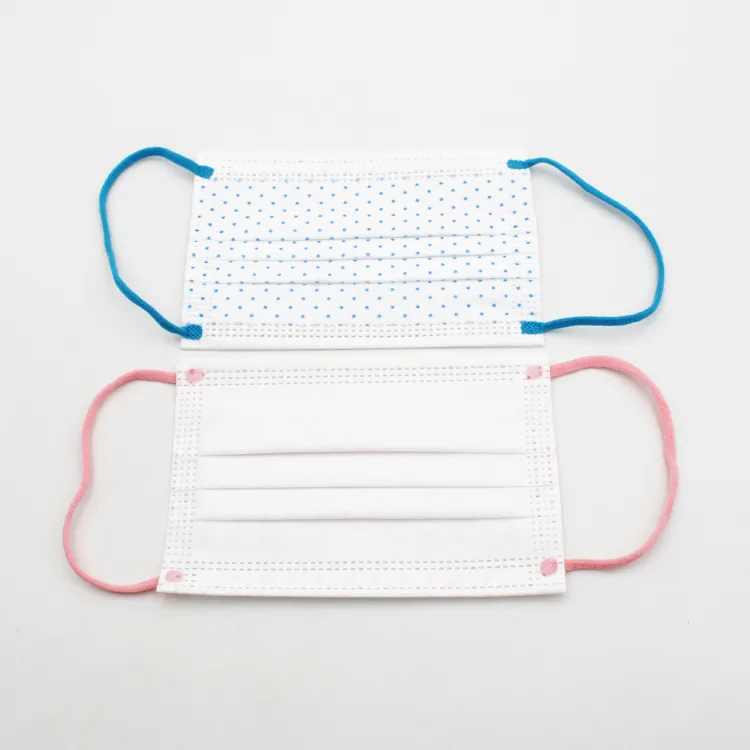 Mascarilla desechable 3-Ply tamaño infantil detalles