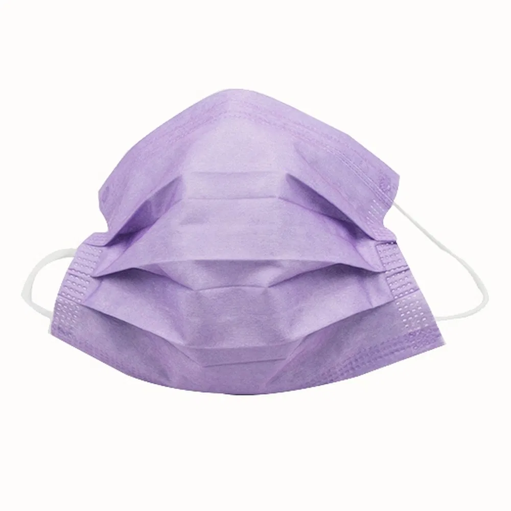 Mascarilla desechable de seguridad no tejida a granel 3-Ply para uso escolar