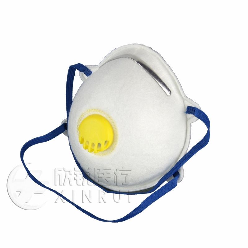 Respirador industrial desechable N95 con válvula
