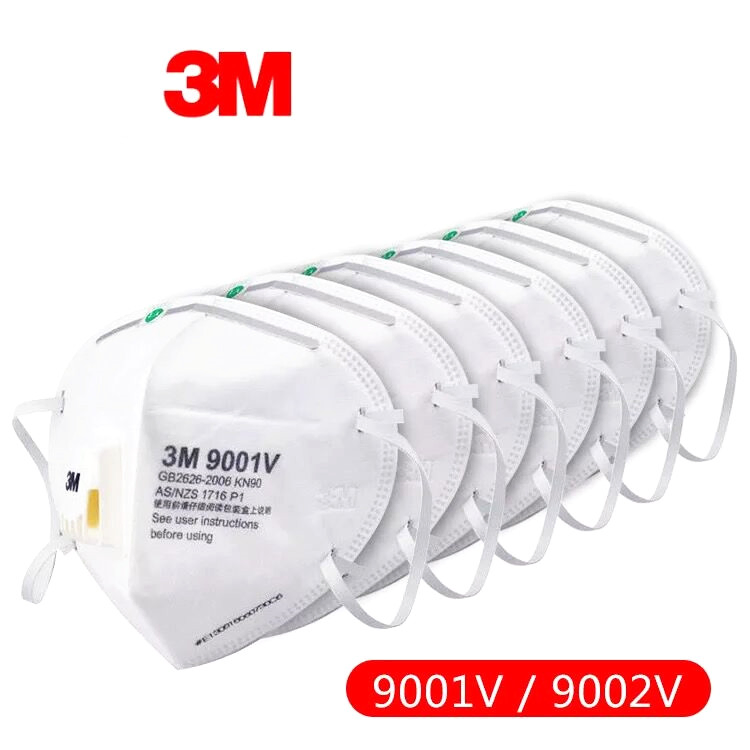 Máscaras de polvo respiratorias de seguridad para la cara 9001