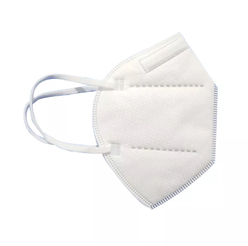 Mascarilla plana plegable FFP2 envuelta individualmente con alta eficiencia de filtración
