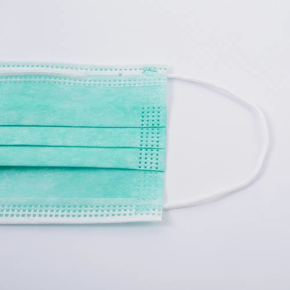 Mascarilla desechable azul de protección personal de tela no tejida 3-Ply 2000/Case