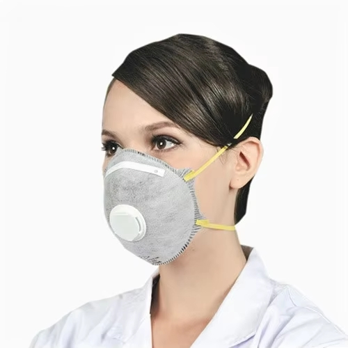 Mascarilla Respiratoria Industrial Desechable K95 Anti Polvo FFP3 con Válvula de Exhalación 95% Protección contra Humo 4-Layer Filtro