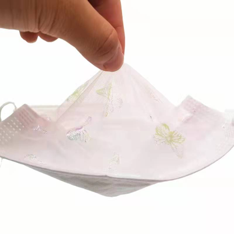 2021 Desechable 3 Máscara facial civil de tela no tejida protectora Máscara de moda