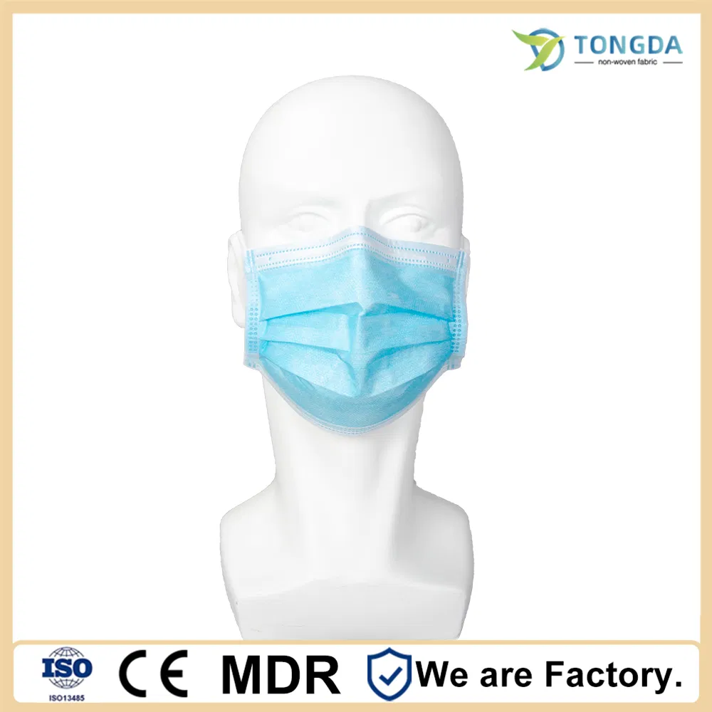 Mascarilla para adultos 3ply Cubierta facial quirúrgica Mascarillas a bajo precio