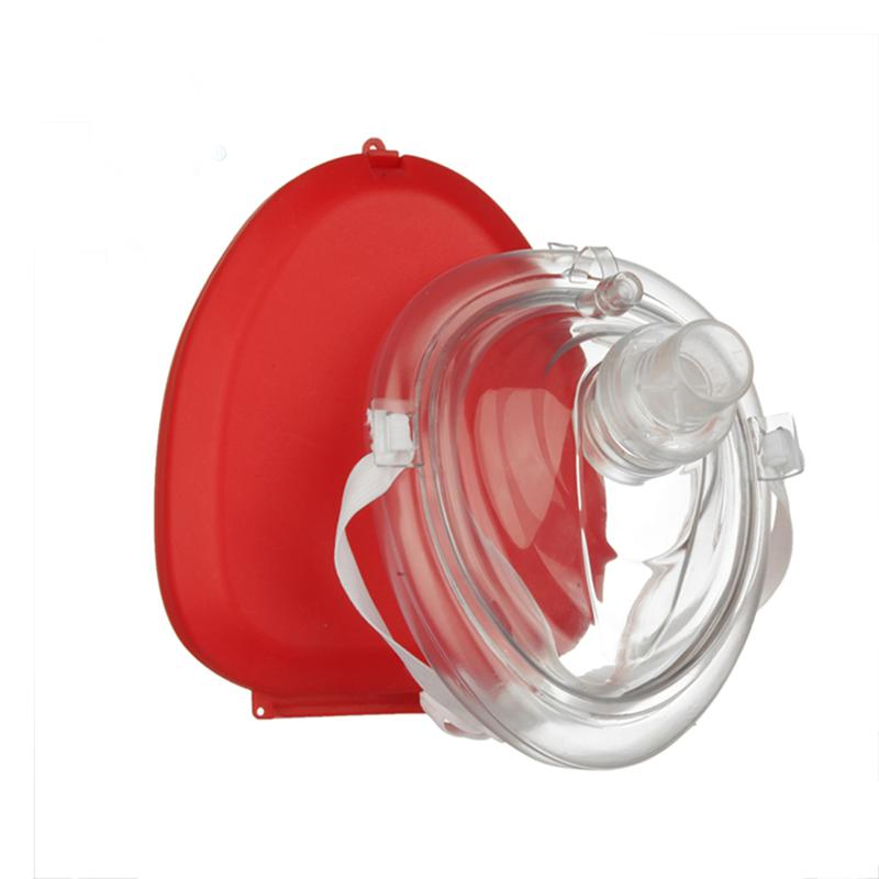 Escudos faciales desechables de entrenamiento médico de emergencia, máscara de bolsillo para RCP para niños/adultos