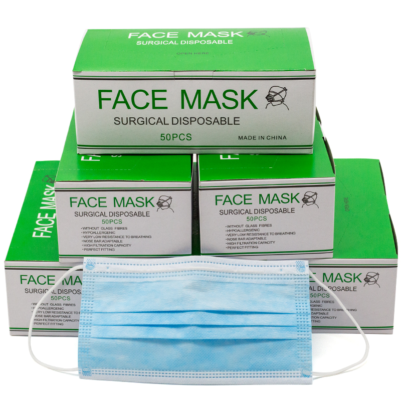 Mascarilla Quirúrgica No Tejida de Uso Diario para la Salud 3ply