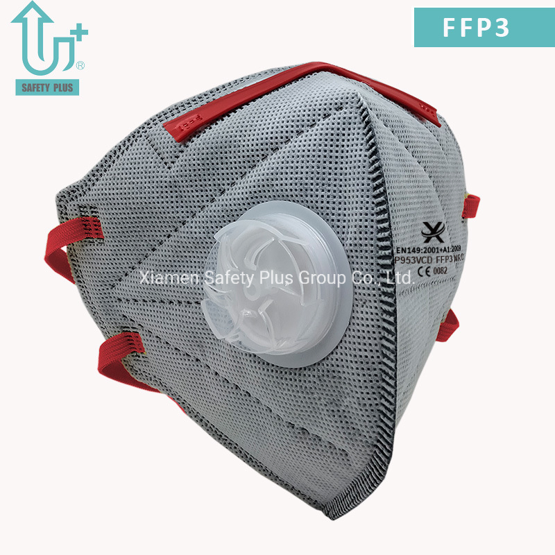 Mascarilla de respiración OEM para adultos con filtración de alta caracterización y carbón activo, protección de salud al por mayor contra partículas FFP3