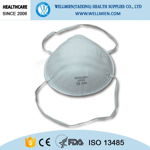 Mascarilla de respirador personal de protección médica de tela no tejida contra el polvo