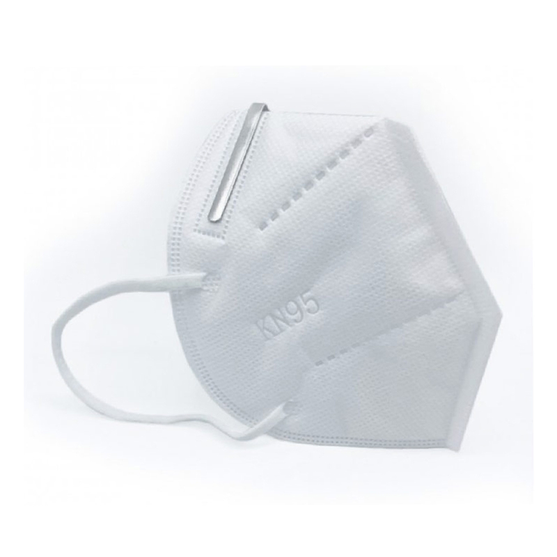 Mascarilla desechable anti polvo protectora de alta filtración con orejeras KN95