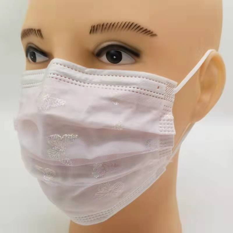 2021 Desechable 3 Máscara facial civil de tela no tejida protectora Máscara de moda