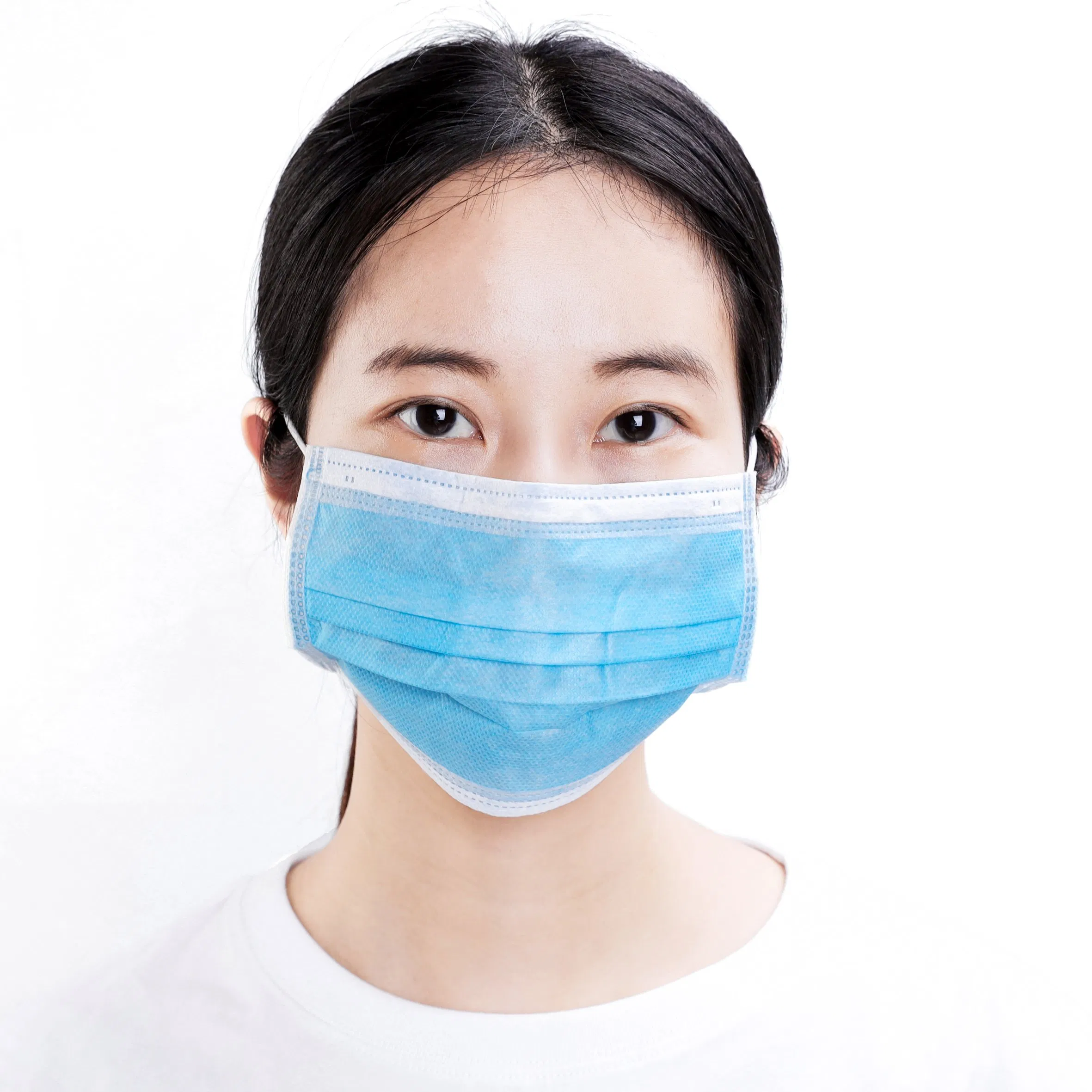Mascarilla médica desechable protectora con lazo para la oreja aprobada por CE y FDA 3ply