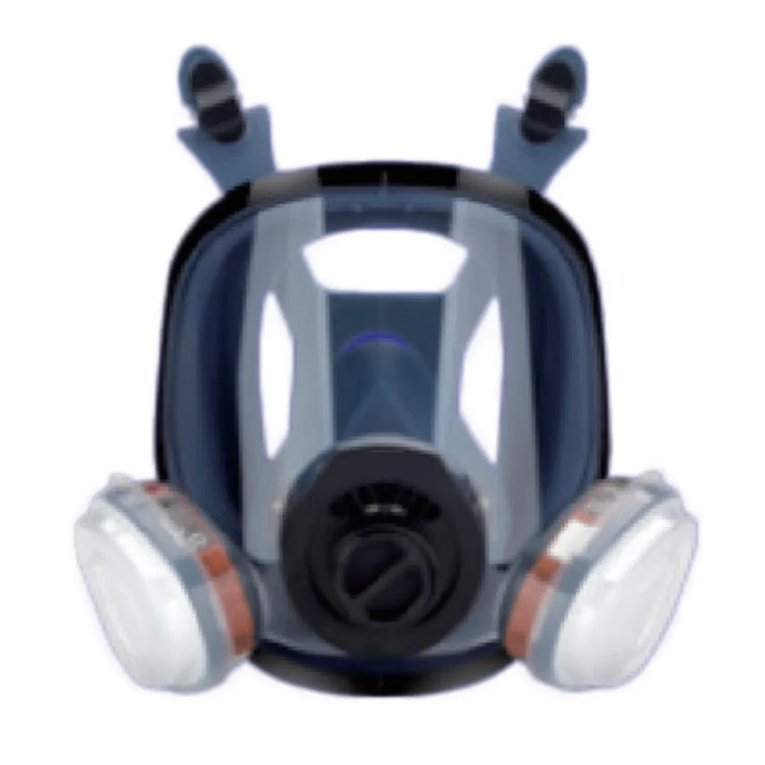 Mascarilla de gas de cara completa reutilizable y cómoda para protección respiratoria
