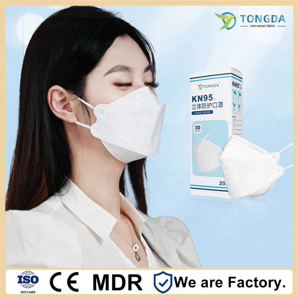 Mascarilla desechable en forma de pez KF94 Utiliza buena calidad de protección personal para dar forma a la cara