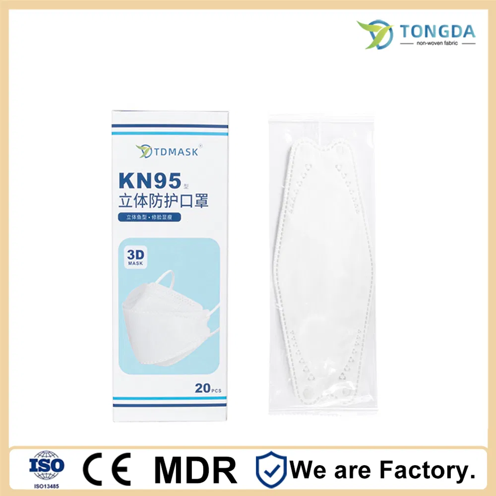 Mascarilla desechable en forma de pez KF94 Utiliza buena calidad de protección personal para dar forma a la cara
