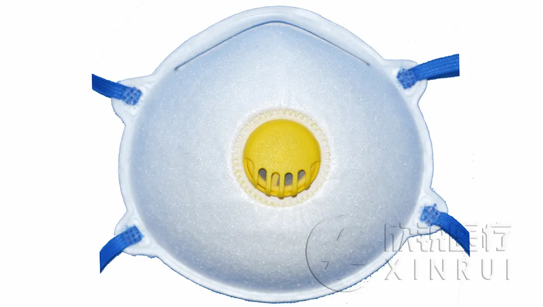Respirador industrial desechable N95 con válvula