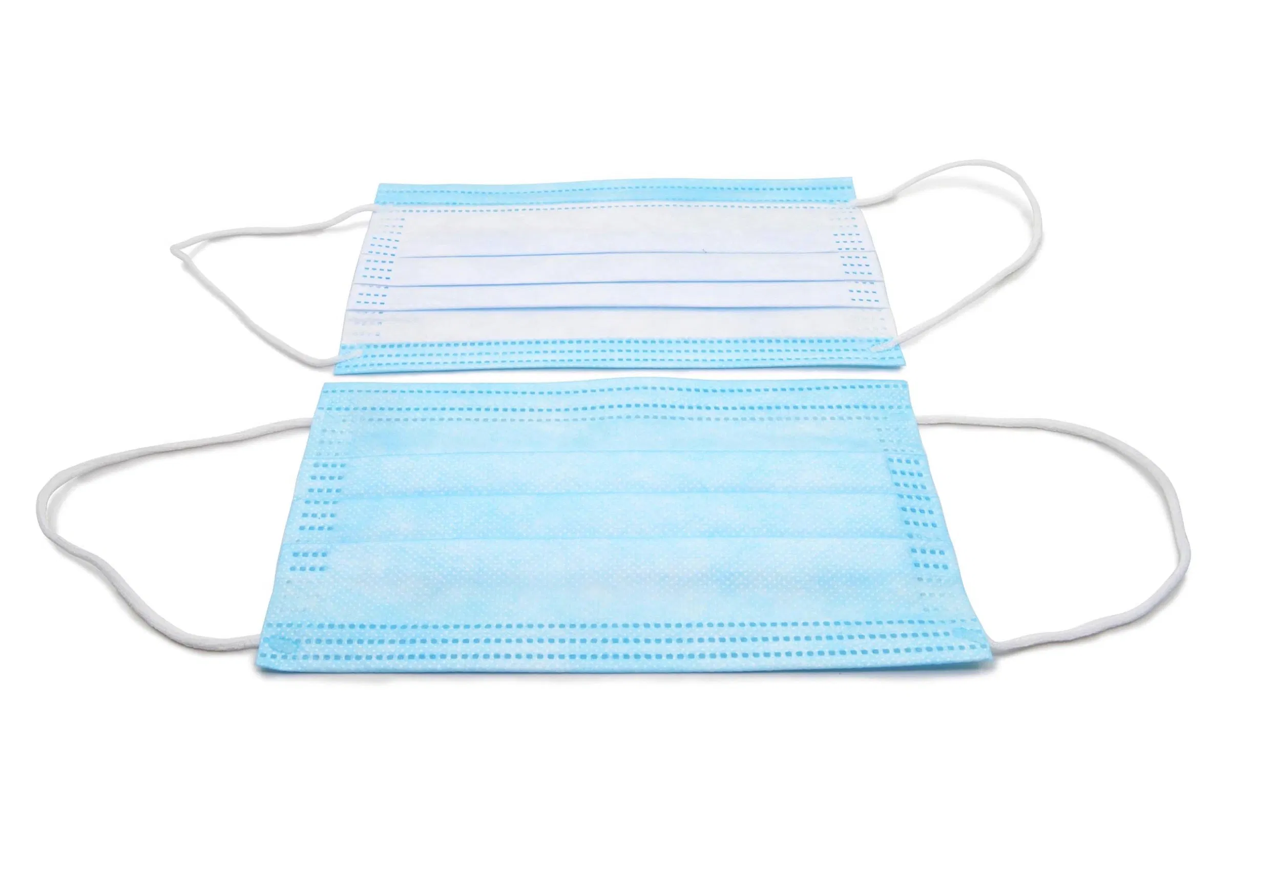 Mascarilla desechable, 3-Ply mascarillas para adultos, con lazos elásticos para las orejas para el hogar, la oficina, la escuela y al aire libre