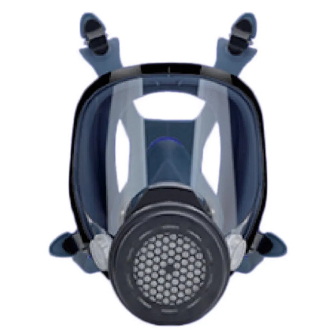 Mascarilla de gas de cara completa reutilizable y cómoda para protección respiratoria