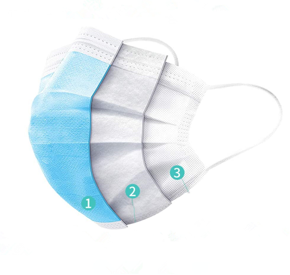 3 Mascarilla desechable de no tejido de 3 capas, ahora en venta