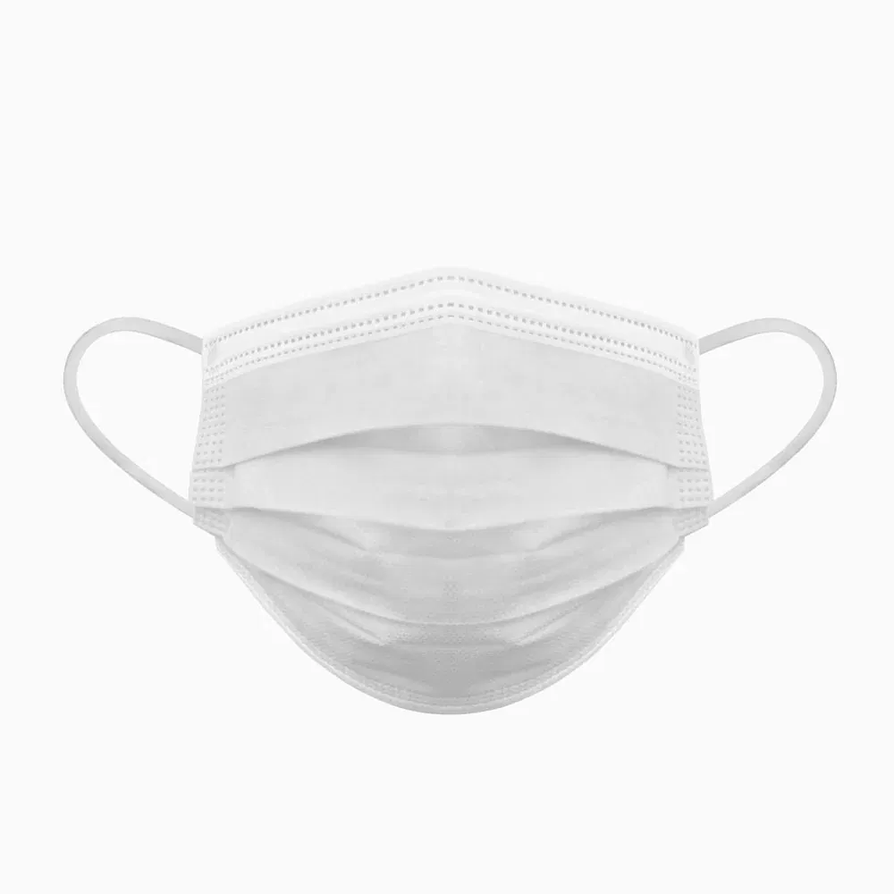 3 Mascarilla facial protectora médica desechable de 3 capas
