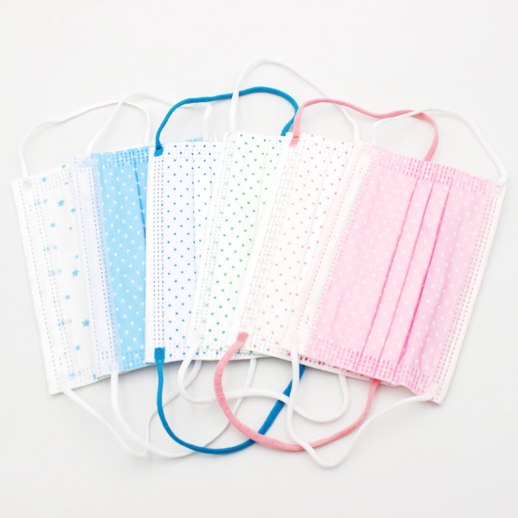 Mascarilla desechable 3-Ply tamaño infantil con estampados adorables y bonitos, uso médico y no médico, hospital, clínica dental, uso diario